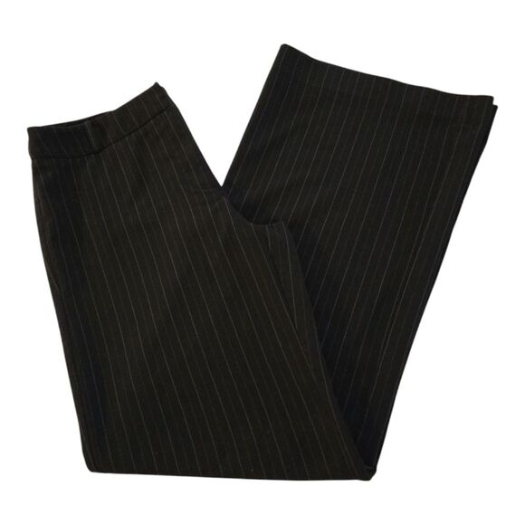 NEW YORK & CO STRETCH Black Pinstripe Pants WOMENS SZ 8 - Picture 1 of 5